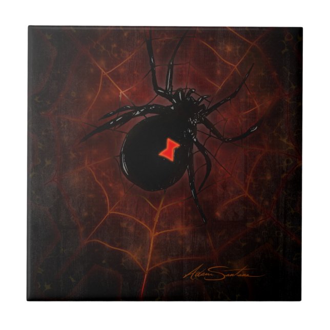 Black Widow (Signature Design) Tile (Front)