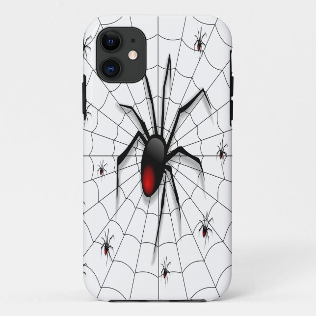 Black Widow Spider and Babies - Case-Mate iPhone Case (Back)