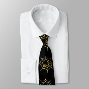 Black Widow Spider And Web Tie