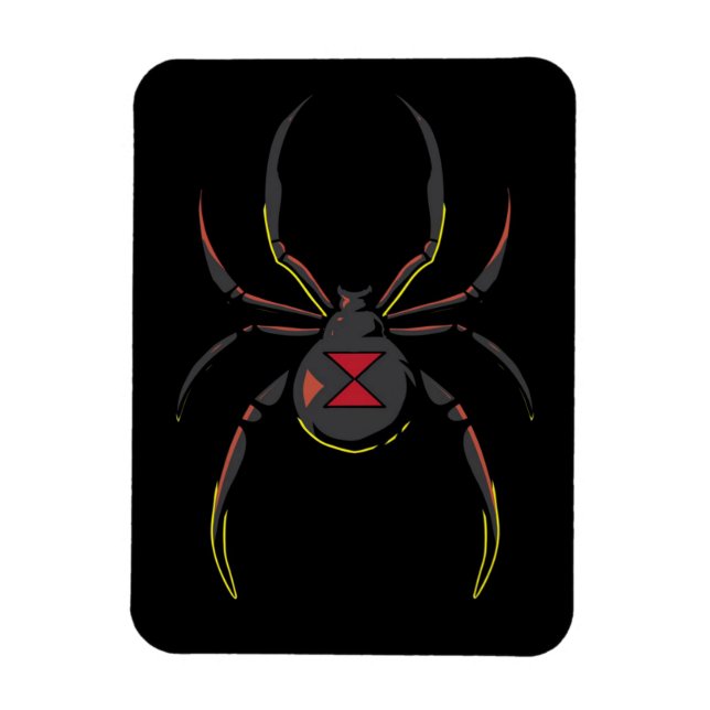 Black Widow Spider Gift | Spider Lovers Magnet (Vertical)