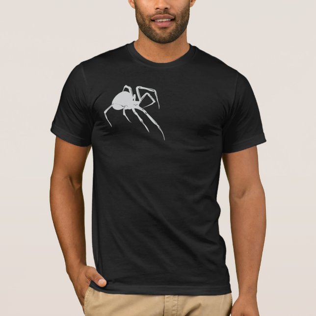 Black Widow Spider Gothic Horror Graphic T-Shirt (Front)