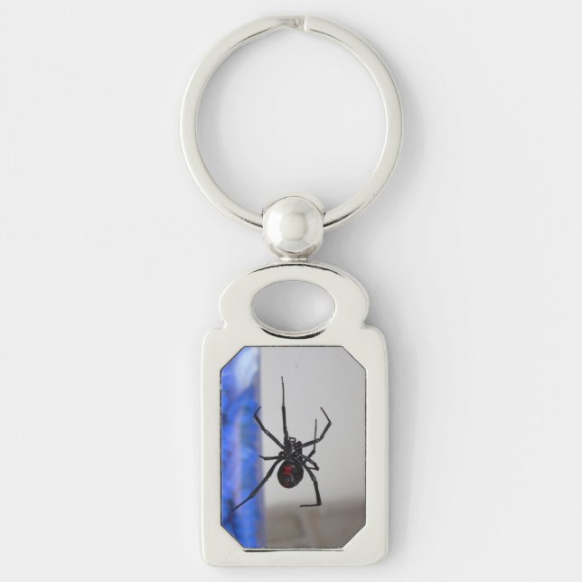 Black Widow Spider Key Ring (Front)