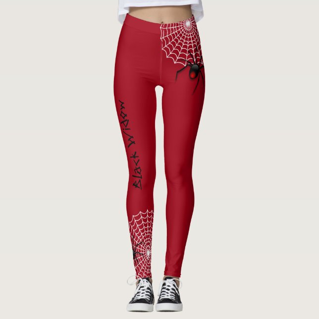 Black Widow Spider  Leggings (Front)