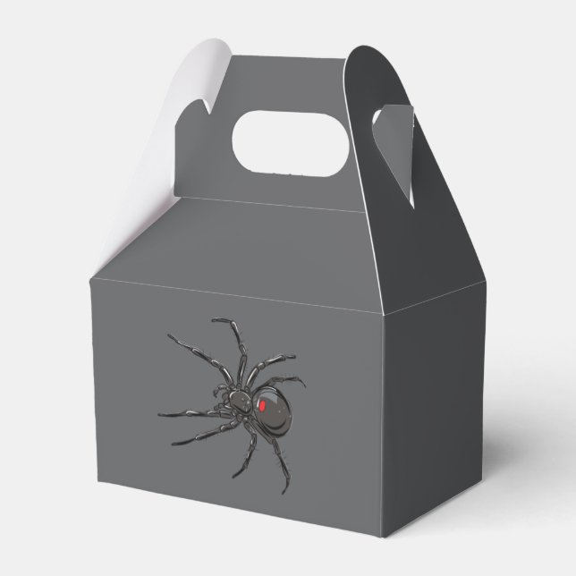 Black Widow Spider Original Drawing Art  Favour Box (Back Side)