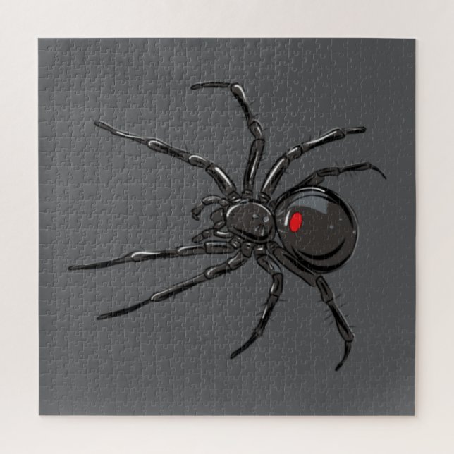 Black Widow Spider Original Drawing Art  Jigsaw Puzzle (Vertical)