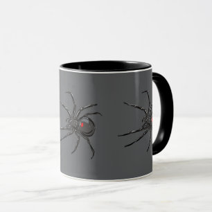 Black Widow Spider Original Drawing Art Mug