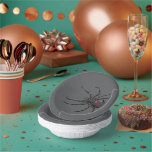 Black Widow Spider Original Drawing Art  Paper Plate<br><div class="desc">Paper Bowl Set printed with Black Widow Spider Original Drawing Art hand drawn graphic design artwork illustration by TheFabricSeal print on demand shop at Zazzle.com #ZazzleMade ©️Original. https://www.zazzle.com/store/thefabricseal Celebrate Halloween and Goth any time of the year with our cool looking black coloured with red marking widow species spider drawing custom...</div>