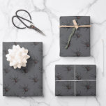 Black Widow Spider Original Drawing Art  Wrapping Paper Sheet<br><div class="desc">Gift Giving Package Wrapping Paper set of 3 sheets printed with Black Widow Spider Original Drawing Art hand drawn graphic design artwork illustration by TheFabricSeal print on demand shop at Zazzle.com #ZazzleMade ©️Original. https://www.zazzle.com/store/thefabricseal Celebrate Halloween and Goth any time of the year with our cool looking black coloured with red...</div>