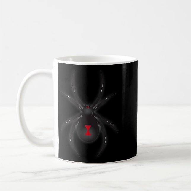 Black Widow Spider Shirt Coffee Mug (Left)