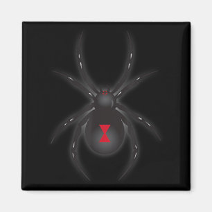 Black Widow Spider Shirt Magnet