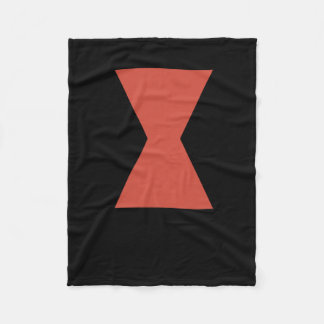 Black Widow Spider Sticker Fleece Blanket