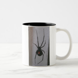 Black Widow Spider Two-Tone Coffee Mug
