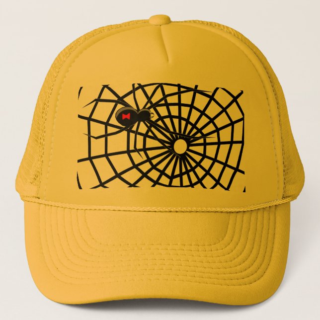 Black Widow Spiders Web! Trucker Hat (Front)