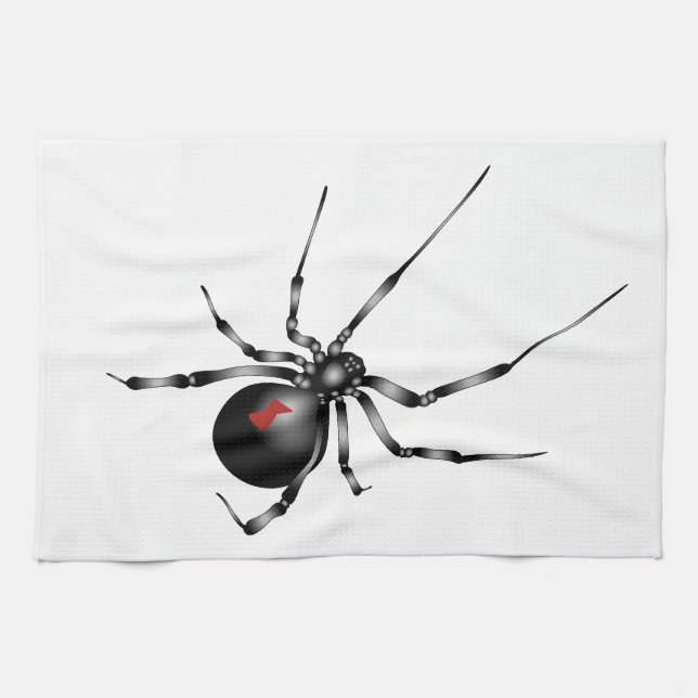 Black Widow Tea Towel (Horizontal)
