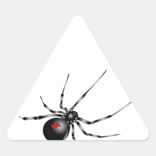 Black Widow Triangle Sticker
