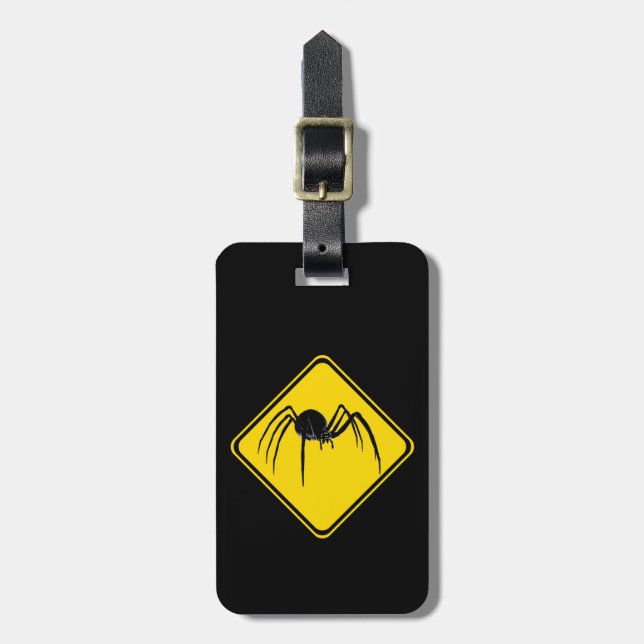 Black Widow Xing! Luggage Tag (Front Vertical)