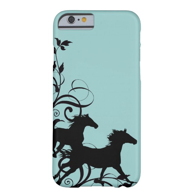Black Wild Horses Case-Mate iPhone Case (Back)
