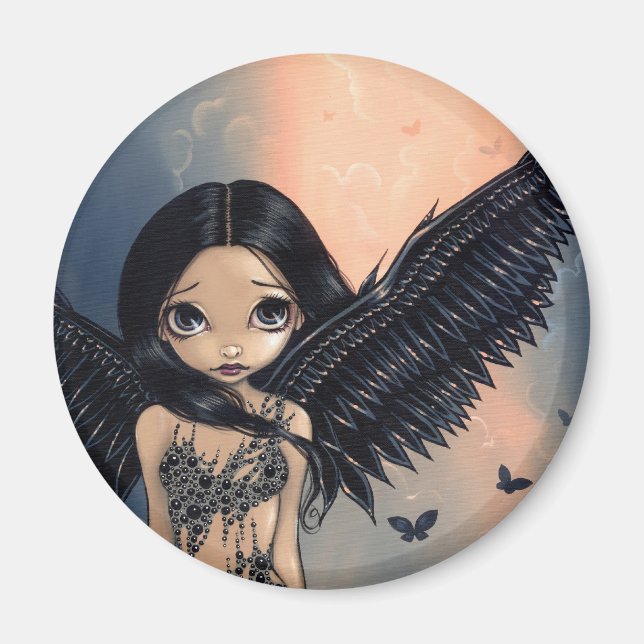 "Black Winged Angel" Magnet (Front)