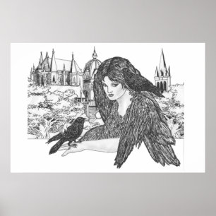 Black Winged Beauties Poster