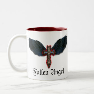 Black winged cross Mug