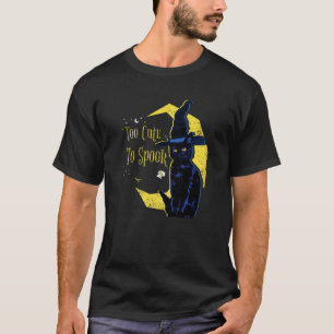 Black Witch Cat Antidepressant Morningstar Too Cut T-Shirt