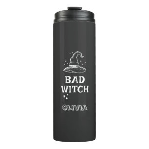Black Witch Hat Bad Witch Halloween Women's Thermal Tumbler