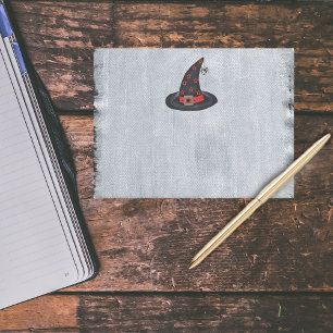 Black Witch Hat Stars Cute Spider Halloween Post-it Notes