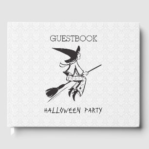 Black Witch On A Broom Guest Book