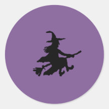 Black witch on purple
