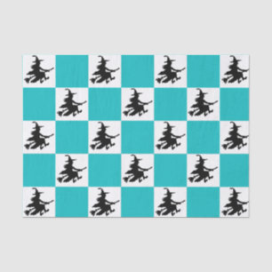 Black Witches Chequered Tissue Paper