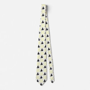 Black Witches Yellow & White Chequered Tie