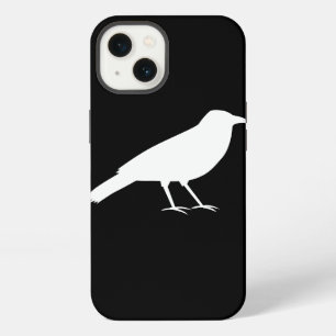 Black with a White Crow. iPhone 13 Case