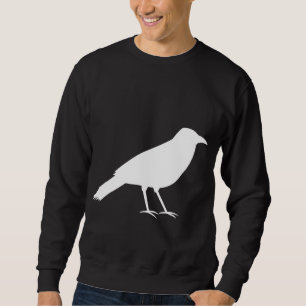 Black with a White Crow. Sweatshirt