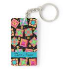 Black with Colourful Quilt Blocks & Personalised