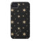 Black with Golden Stars Custom iPhone 4 Case