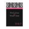 Black with Pink Passion Wedding Matching RSVP