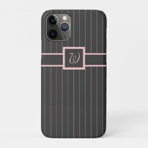Black with Pink Pinstripes Case-Mate Case