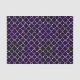 BLACK WITH PURPLE GLITTER LOOK HALLOWEEN TISSUE PAPER