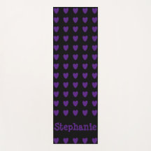 Black with Purple Hearts