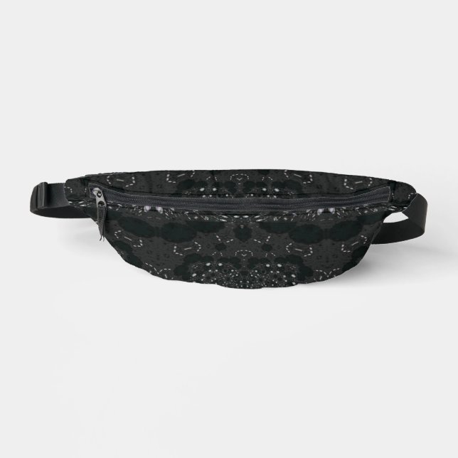 Black With White Dots Bum Bags (Front)