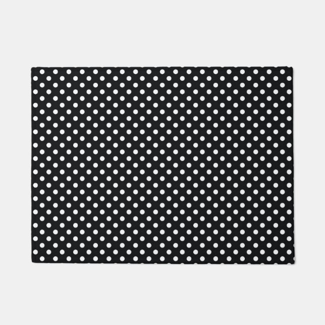 Black with white dots doormat (Front)