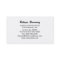 Black With White Heart Business Cards