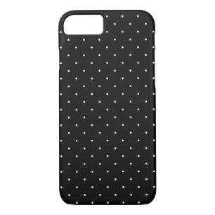 Black with White Polka Dots   Apple iPhone 7 Case