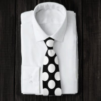 Black with White Polka Dots Retro