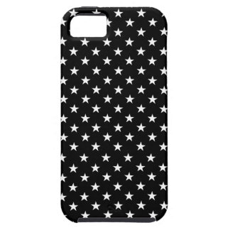 Black with White Stars Polka Dot Tough iPhone 5 Case