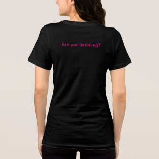 Black with white under printing T-Shirt Tri-Blend Shirt