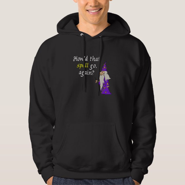 Black Wizard Sweatshirt Hoodie (Front)