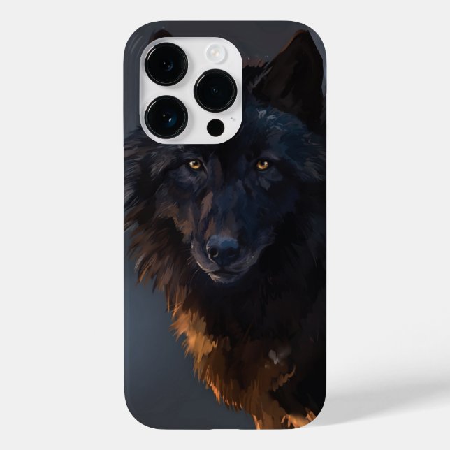 Black wolf Case-Mate iPhone case (Back)