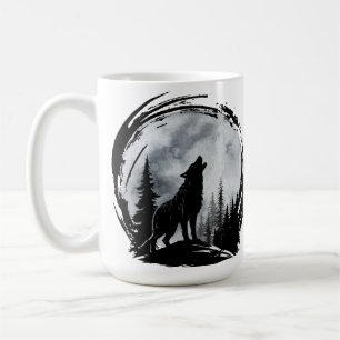 Black Wolf  Coffee Mug