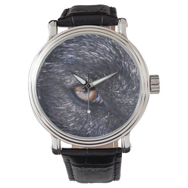 Black Wolf Eye Wildlife Watch (Front)